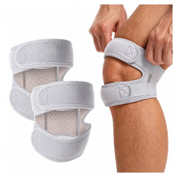 COOL-i Patella Kniebandage Grau, verstellbar 1 St