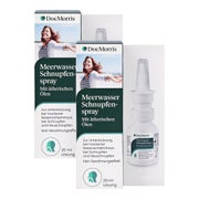 Produktabbildung: DocMorris Meerwasser Schnupfenspray Duo 2X20 ml