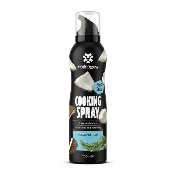 Polleo Cooking Spray, 200 ml, Coconut Oil 200 ml