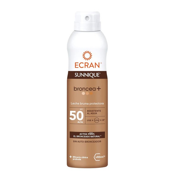 ECRAN SUNNIQUE - Sun Spray - Sonnenschutzspray mit Broncea+  SPF 50 250 ml
