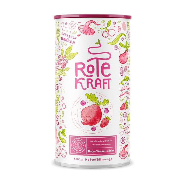Rote Kraft Kurkuma + Maca + Acai + Protein vegan 600 g