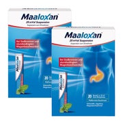 Produktabbildung: Maaloxan 25 mVal Suspension Doppelpack 2X20X10 ml
