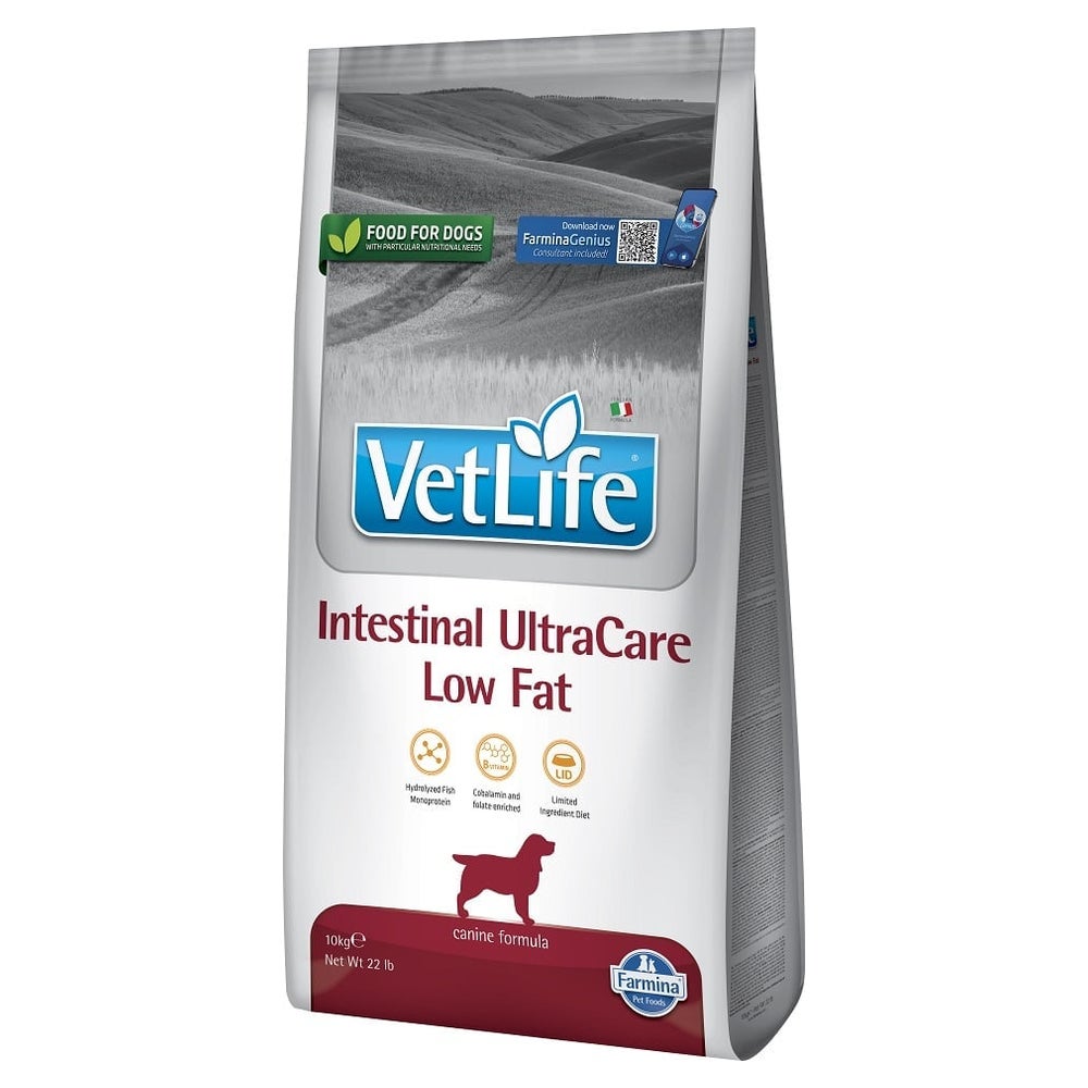 FARMINA Vet Life Dog Intestinal Ultra Care Low Fat diätetisches Futter für Hunde 10 kg