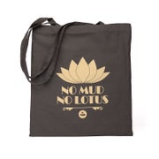 bodhi Baumwoll-Tragetasche, Design-Print "No Mud No Lotus" 1 St
