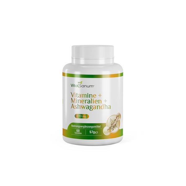 VitaSanum®- Vitamine + Mineralien + Ashwagandha  220 mg 60 T  St