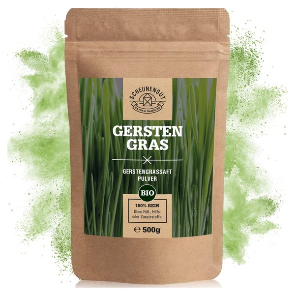 Scheunengut® Bio Gerstengrassaft Pulver XXL Vorratspackung 500 g
