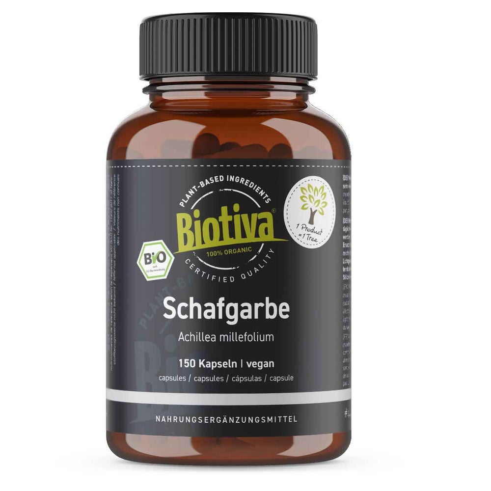 Biotiva Schafgarbe Kapseln Bio 82 g