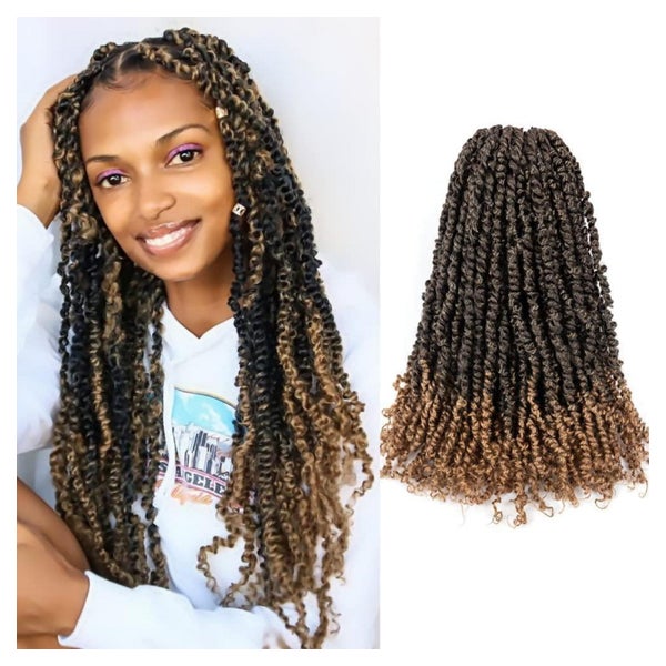 Crochet Hair Passion Twist 45.7cm-18 Zoll (8er pack) T1B 27# 1 St