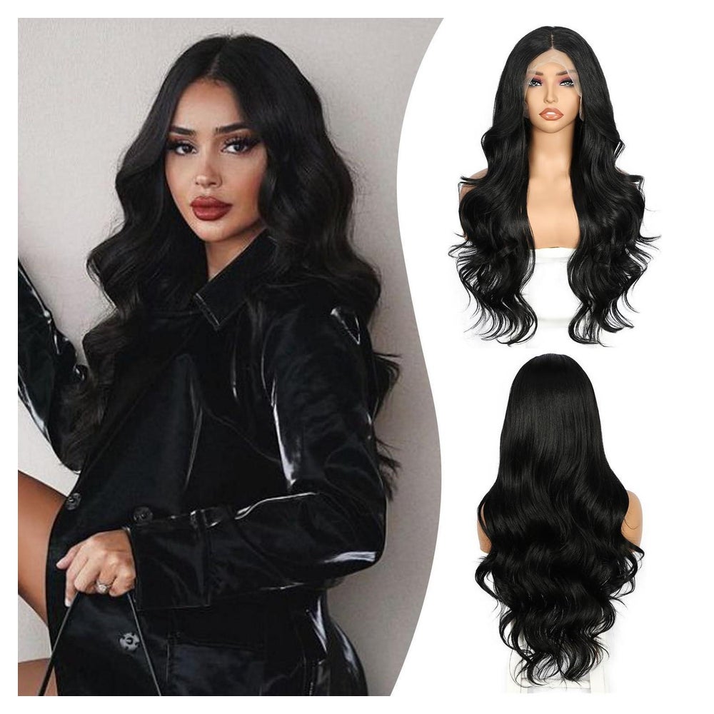Perücke Lacefront Synthetisch 13x4 Körperwelle 26inch Damen 1 St