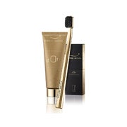 Swiss Smile Set aus Gold Zahngel 75 ml & vergoldeter Zahnbürste 75 ml