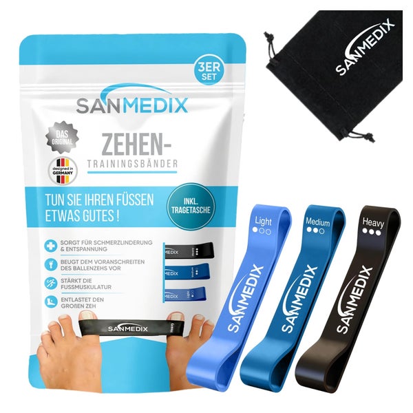 Sanmedix® Hallux Valgus Trainingsband-Set 3 St