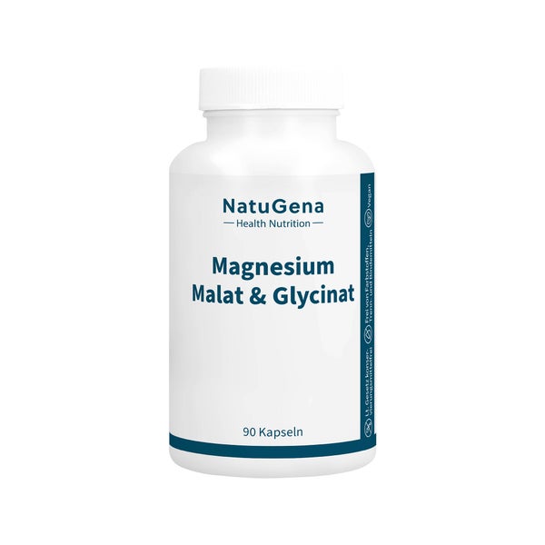 Magnesium-malat & Glycinat Hochdosiert+vegan Kaps. 90 St