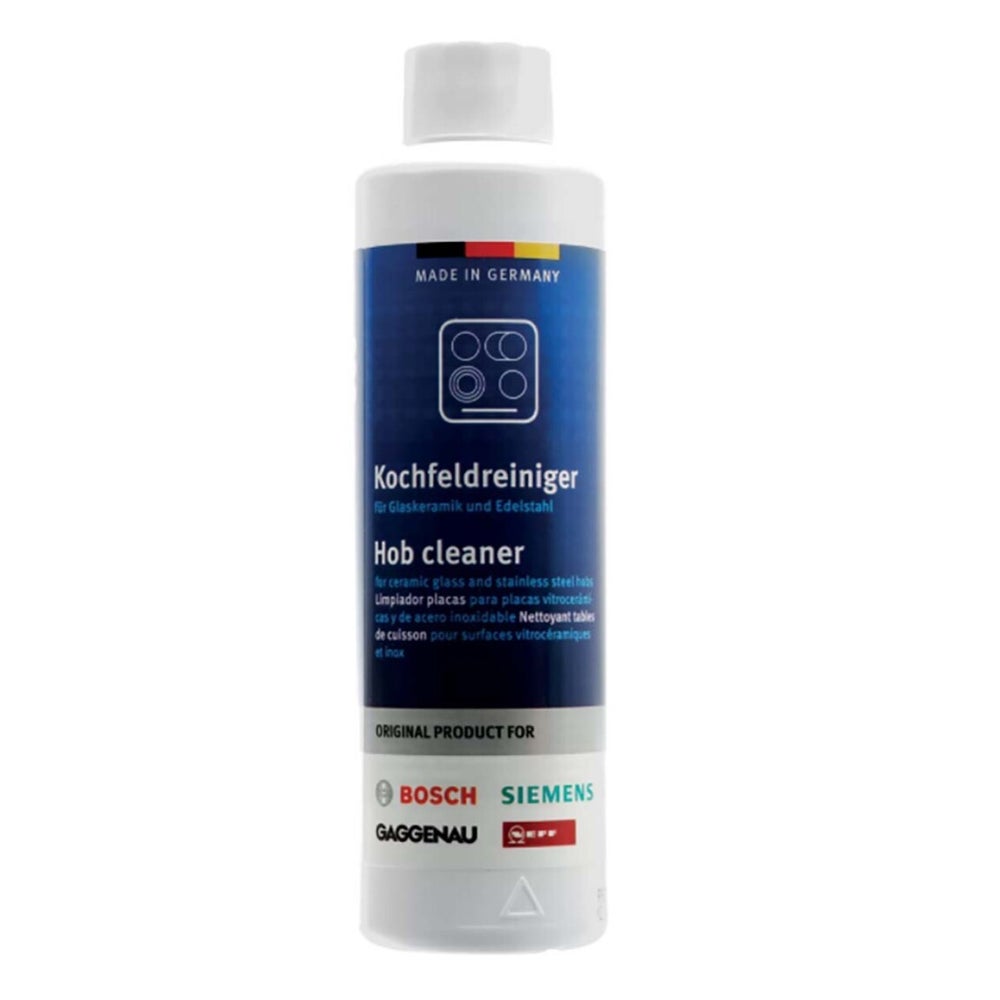 Bosch Cleaner for Glass, Ceramic, Induction and Stainless Steel Hobs - 250 ml