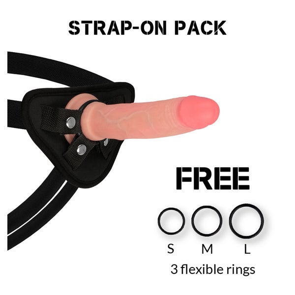 Rock Army - Harness + Flüssiger Silikondildo Premium Avenger