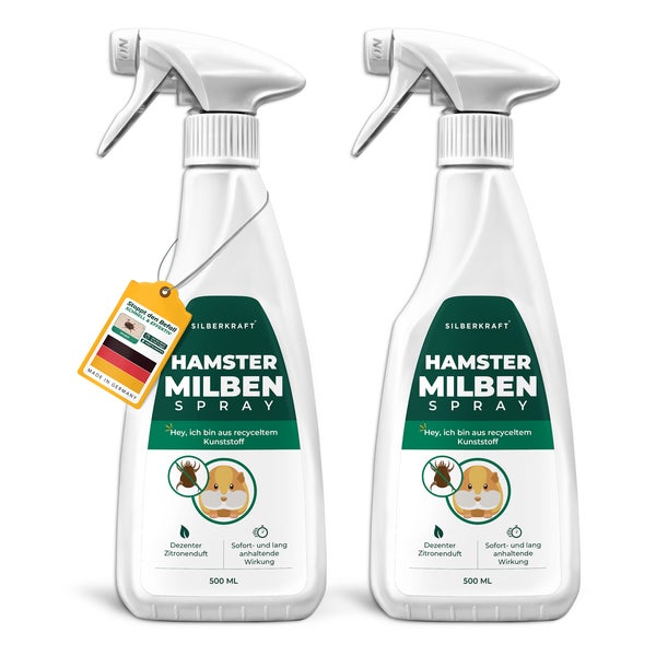 Silberkraft Milbenspray Hamster 2 x 500 ml 1000 ml
