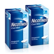 Produktabbildung: NICOTINELL Kaugummi 2 mg Cool Mint Doppelpack 2X96 St