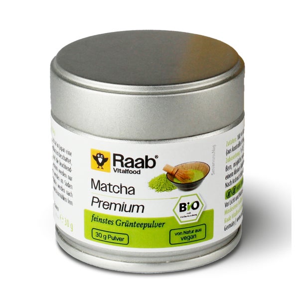 Raab Vitalfood® Bio Matcha Premium Pulver 30 g