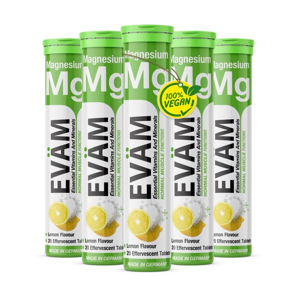 Magnesium Brausetabletten Hochdosiert- 375mg 5er Pack 100 St