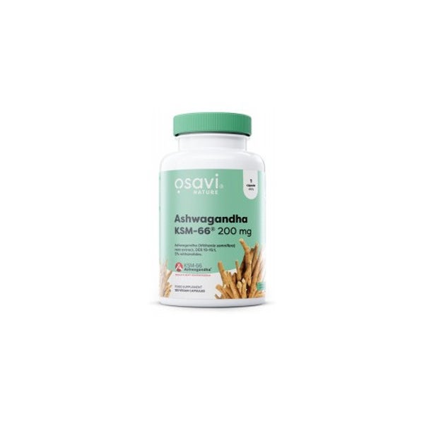 Ashwagandha KSM-66 200 mg, vegane Kapseln 120 St