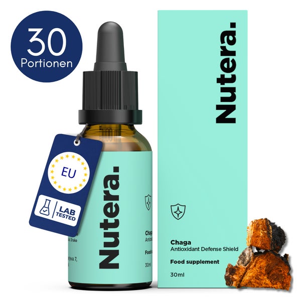 Chaga Pilz-Extrakt 20:1 – hochkonzentrierte Tropfen mit Beta-Glucanen & 40% Polysacchariden aus 100% Fruchtkörpern 30 ml