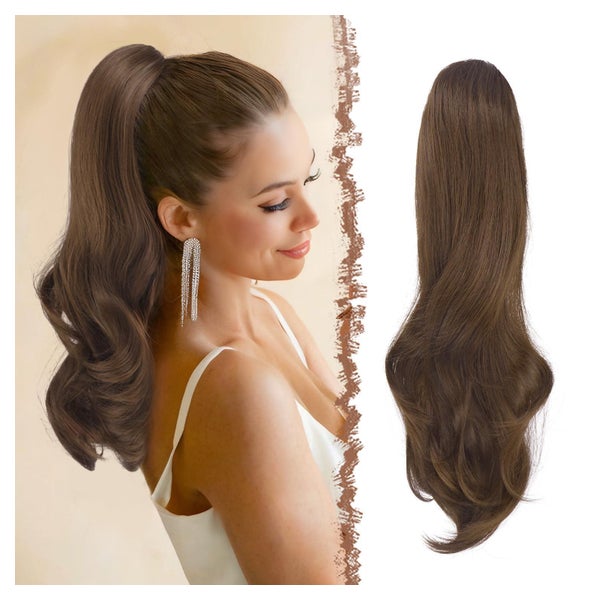 Pferdeschwanz Haarextension Clip Ponytail 8 9 30# Multi Brau 1 St