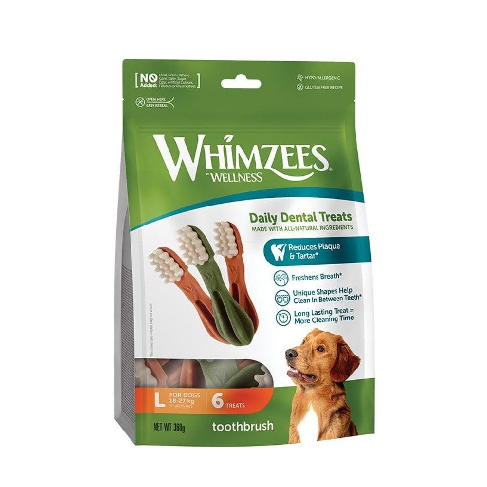 WHIMZEES Dental-Beißbürste L 6 Stk 0,36 kg