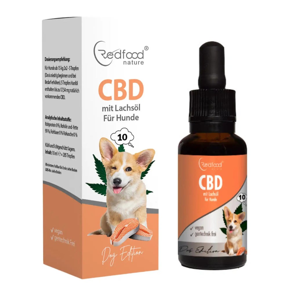 CBD Öl für Hunde mit Lachsöl 10% - 10ml 10 ml