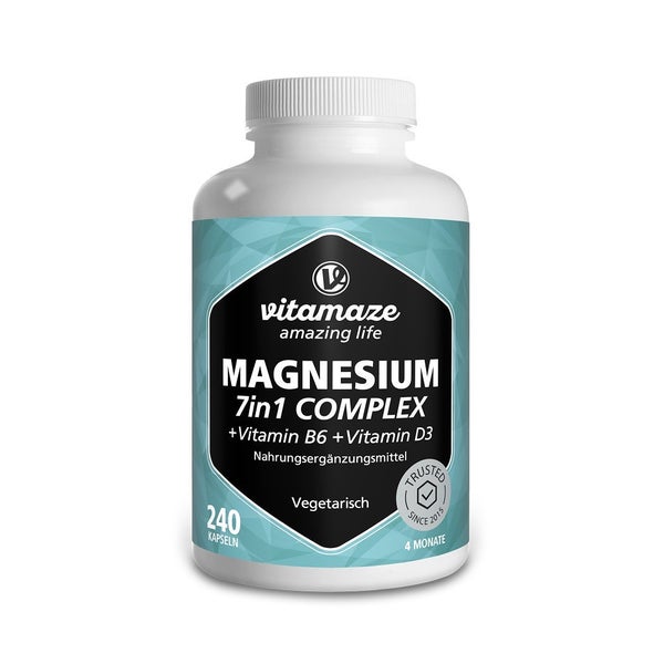 Magnesium 7in1 Komplex+b6+d3 Kapseln 240 St