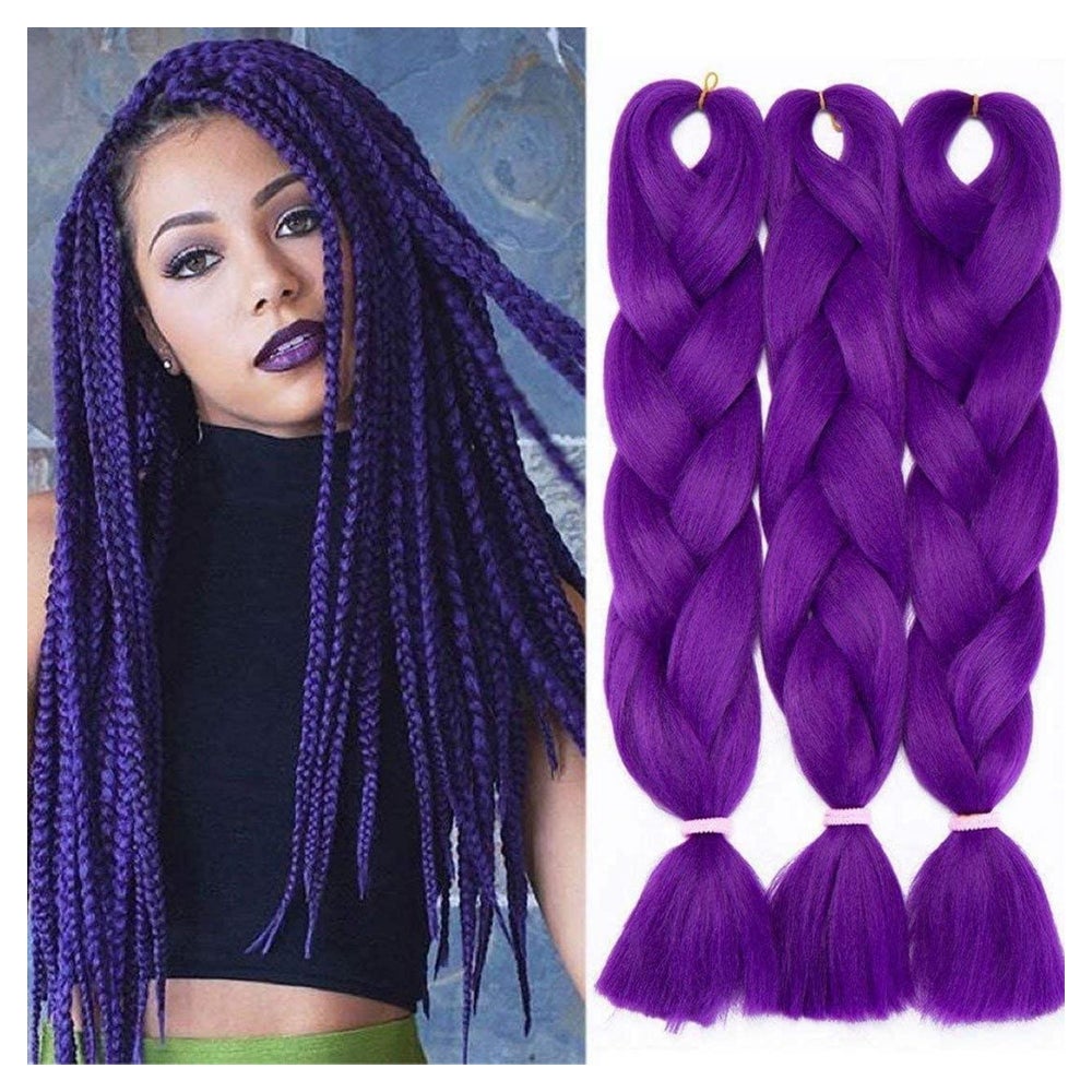 Haarverlängerung Crochet Braids Two 60 cm (3er Pack) dunkelv 1 St