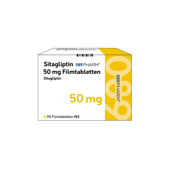 Sitagliptin 089pharm 50 Mg Filmtabletten 98 St