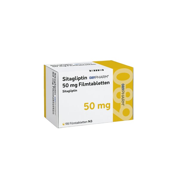 Sitagliptin 089pharm 50 Mg Filmtabletten 98 St