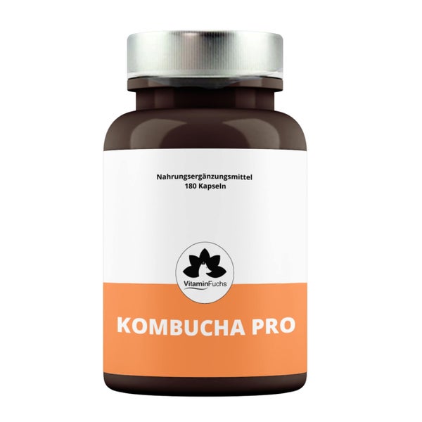 Kombucha Kapseln mit Vitamin E - VitaminFuchs 180 St