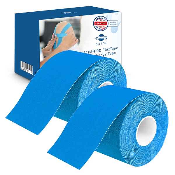 axion® Kinesiologie Tape BLAU - 500 x 5 cm 2 St