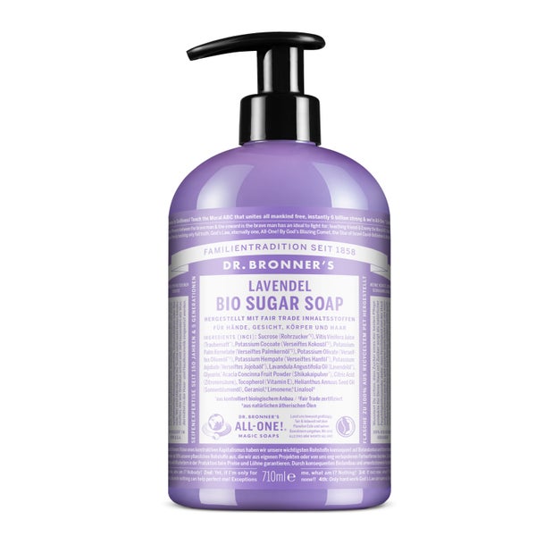Dr. Bronner's Bio Sugar SOAP Lavendel Liquid Soap 710 ml
