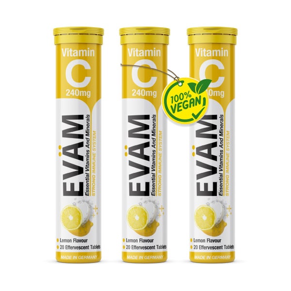Vitamin C Brausetabletten Immunsystem 3er Pack 60 St