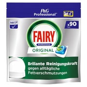 Fairy Original Geschirrspülmaschinen-Tabs, 90 Spülgänge, Brillante Reinigungsleistung bei Alltäglichen Fettrückständen 1 St