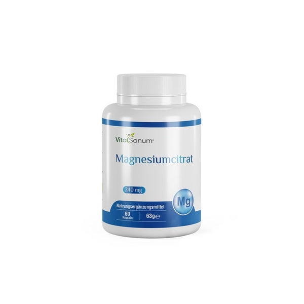 VitaSanum® Magnesiumcitrat – 240 mg Magnesium Tagesportion 60 St