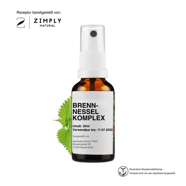 Zimply Natural BRENNNESSEL KOMPLEX - Pflanzbasierte Rezeptur 30 ml