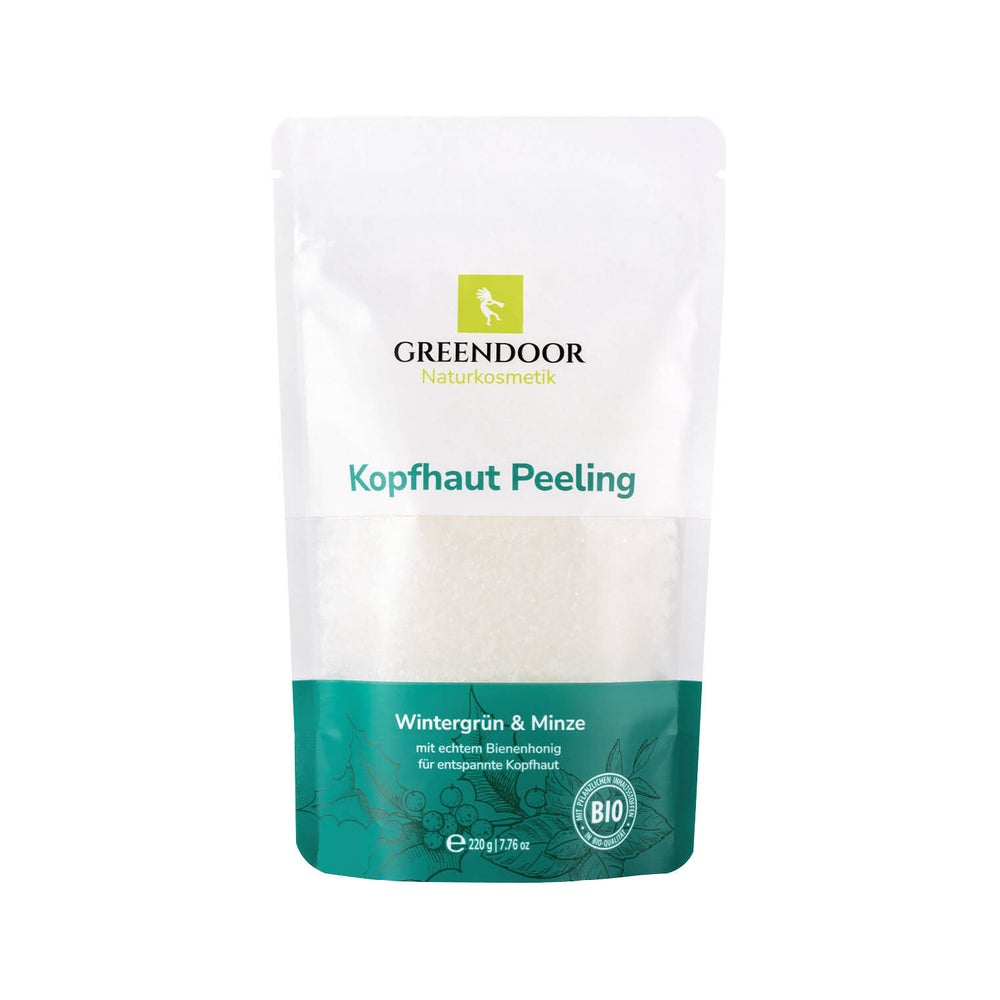 GREENDOOR Kopfhautpeeling Wintergrün Pfefferminze 220 g