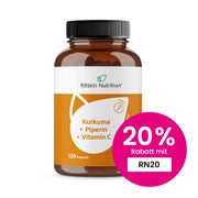 Kurkuma 95% Curcumin+piperin+vitamin C Vegan Kaps. 120 St