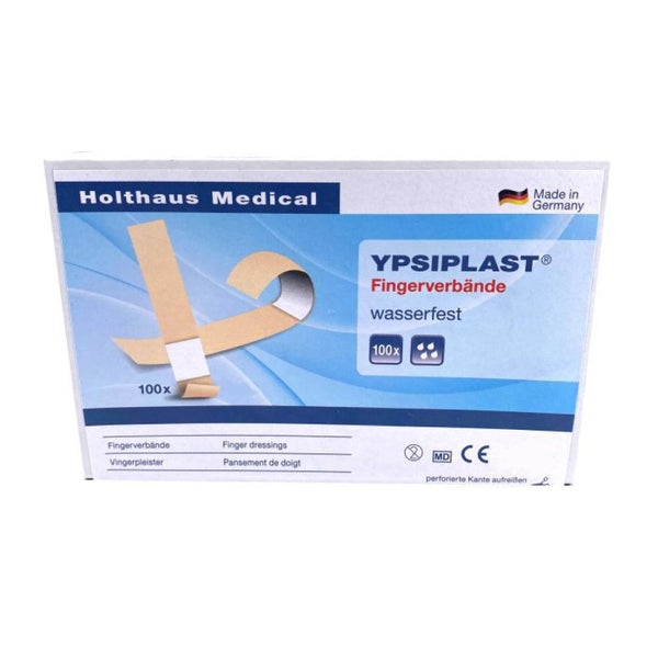 Holthaus Medical YPSIPLAST Fingerverband, wasserfest, latexfrei - (B x L): 2 x 18 cm, 1 Packung = 100.0 St