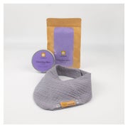 Wonnebäuchlein-Set "Grau" | Kräuterpads & Halstuch 15 St