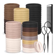100 Stück 4.3cm Große Seamless Elastische Haargummis Damen H 1 St