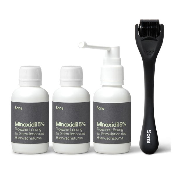 Minoxidil Careforsons F.männer 50 Mg/ml+roller 3m. 3X60 ml