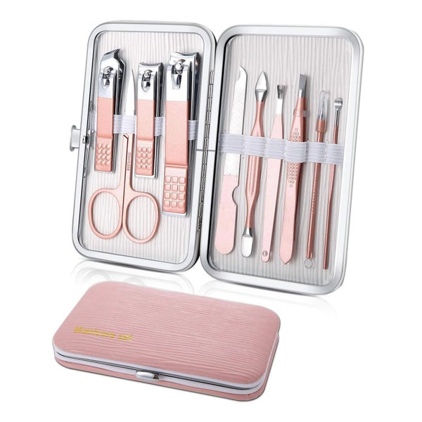 Maniküre Set 10teiliges Pediküre Nagelknipser Nagelschere Ro 1 St