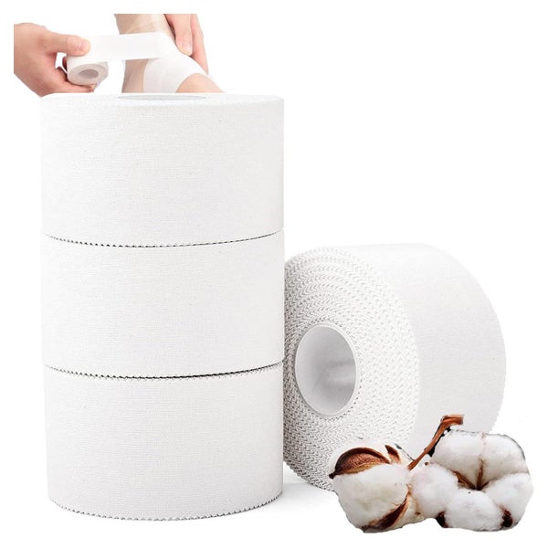 ANAMPION Sporttape Weiß - Reißbares, Unelastisches Tape für Sport und Therapie