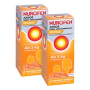 Produktabbildung: NUROFEN Junior Fieber- und Schmerzsaft 2X100 ml