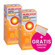 Produktabbildung: NUROFEN Junior Fieber- und Schmerzsaft 2X100 ml