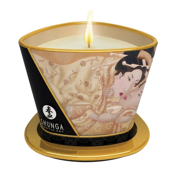 Shunga Erotic Art - "Mini Caress" Vanille-Massagekerze 170 ml