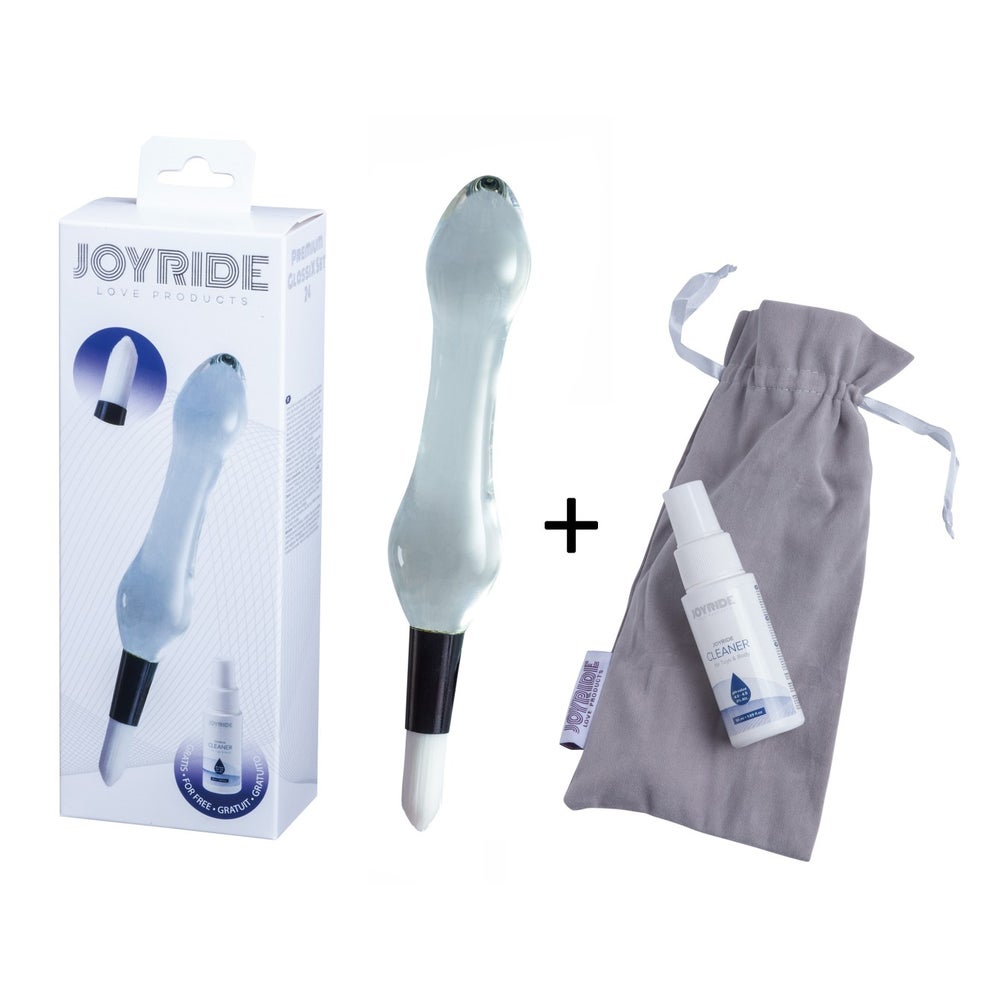 JOYRIDE - GlassiX Set - Hand gefertigter Glas-Dildo